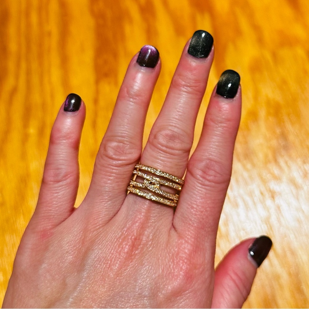 SWAROVSKI RING IN ROSE GOLD - Picture 5 of 7
